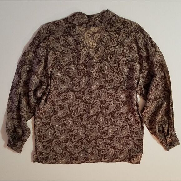 Banana Republic Paisley Button-down Blouse Shirt - Picture 10 of 11
